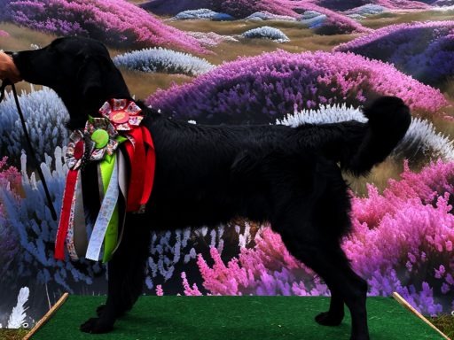 Auf DRC – 2. SRA Tetendorf erhält der Flat Coated Retriever Witches Brew' Nobody Does It Better der Besitzerin Gärtner-Biskup den 3. BOB.